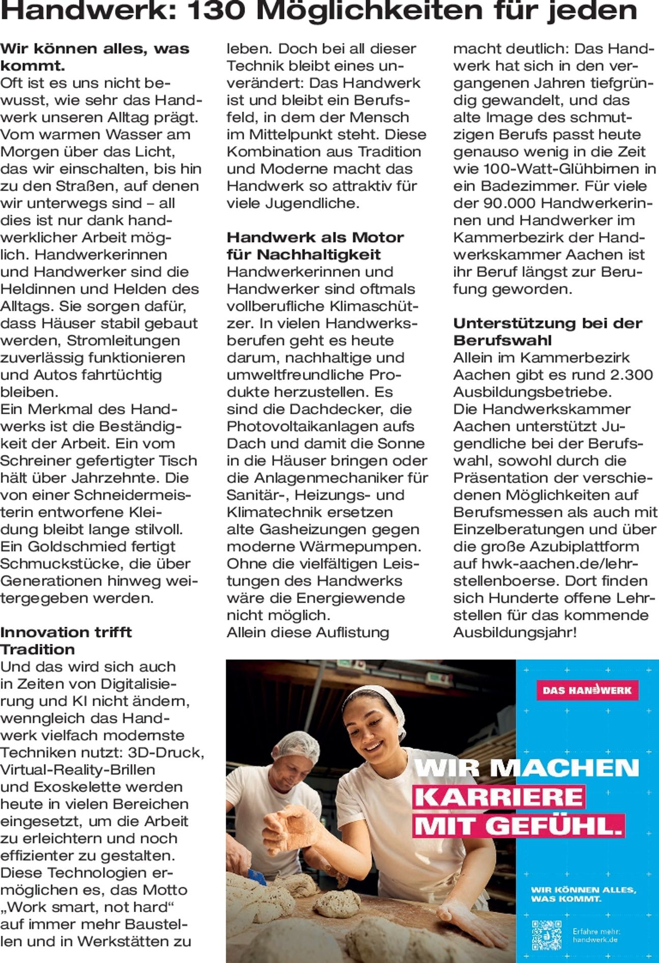 Handwerk - 130 Möglichkeiten für jeden