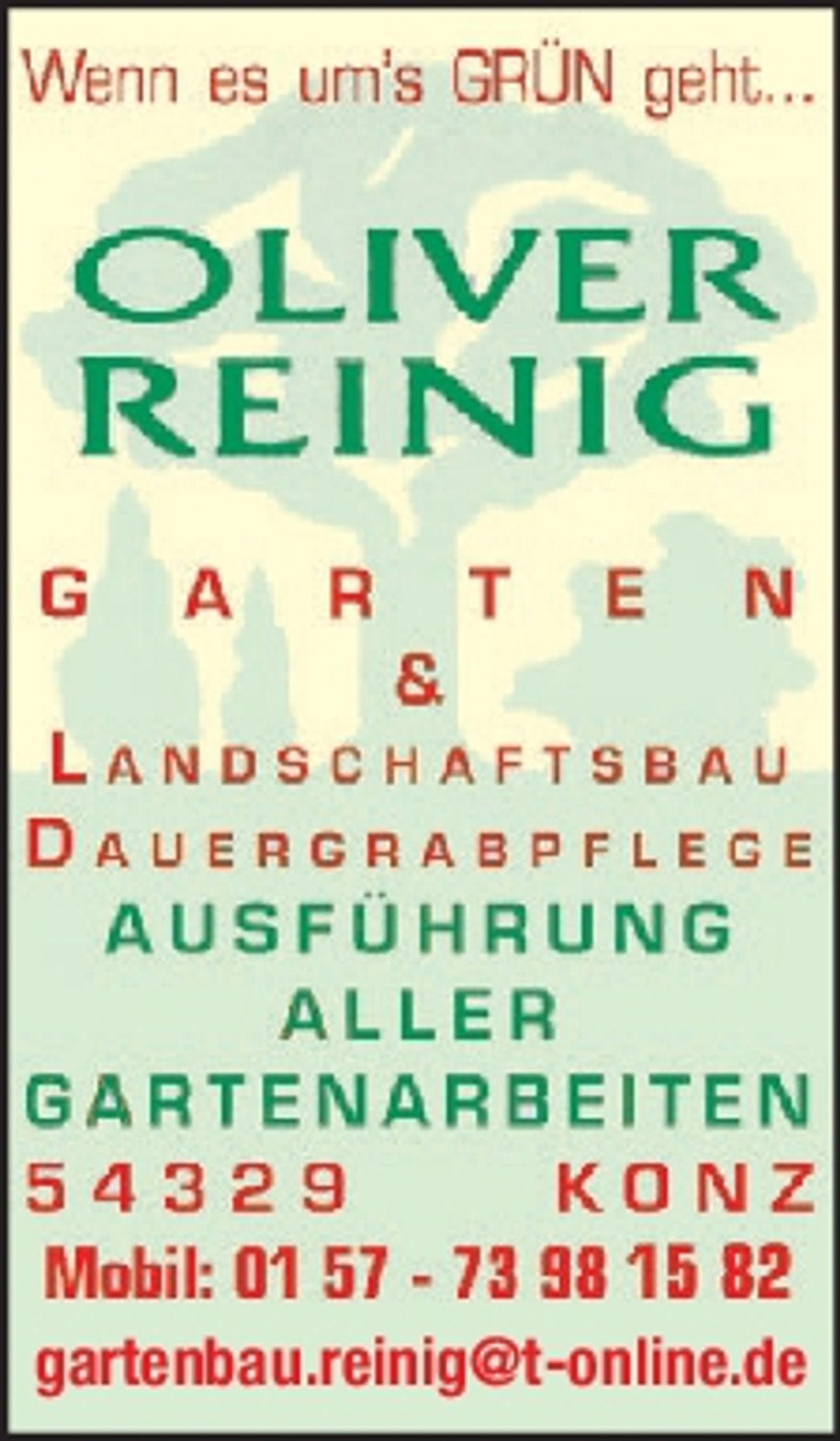 Garten im Frühjahr 