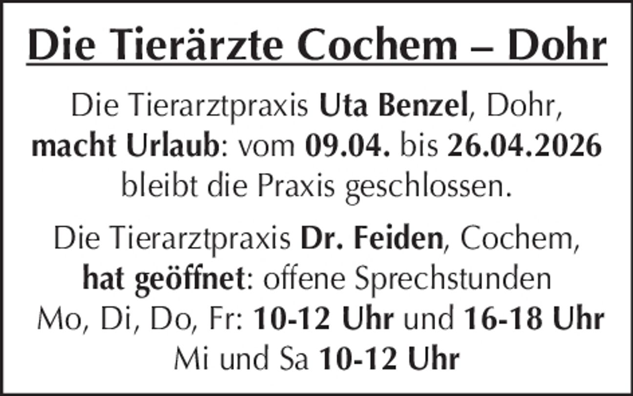 Wir machen Urlaub...