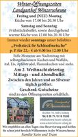 Winter-Öffnungszeiten