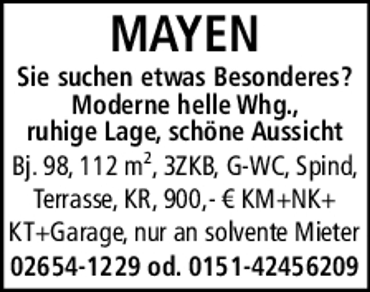 MAYEN Sie suchen