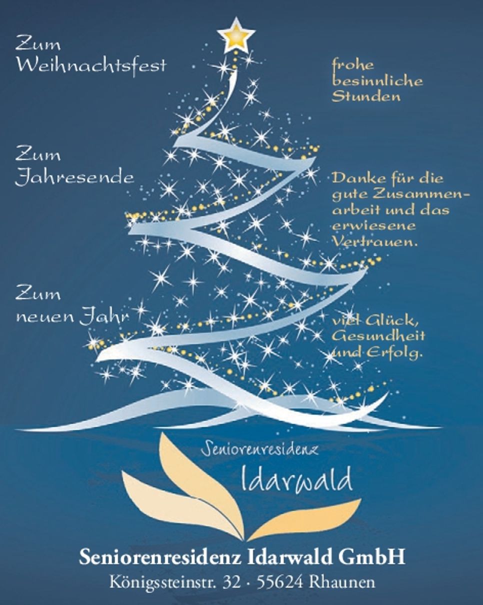 Weihnachtsgrußanzeige