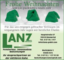 Weihnachtsgrußanzeige