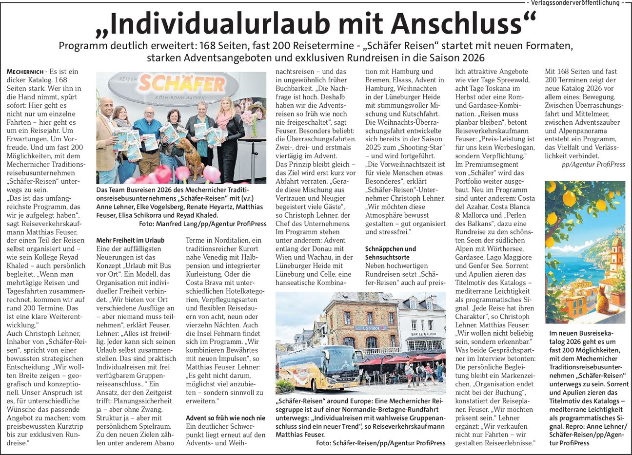 PR-Anzeige Busbetrieb Schäfer