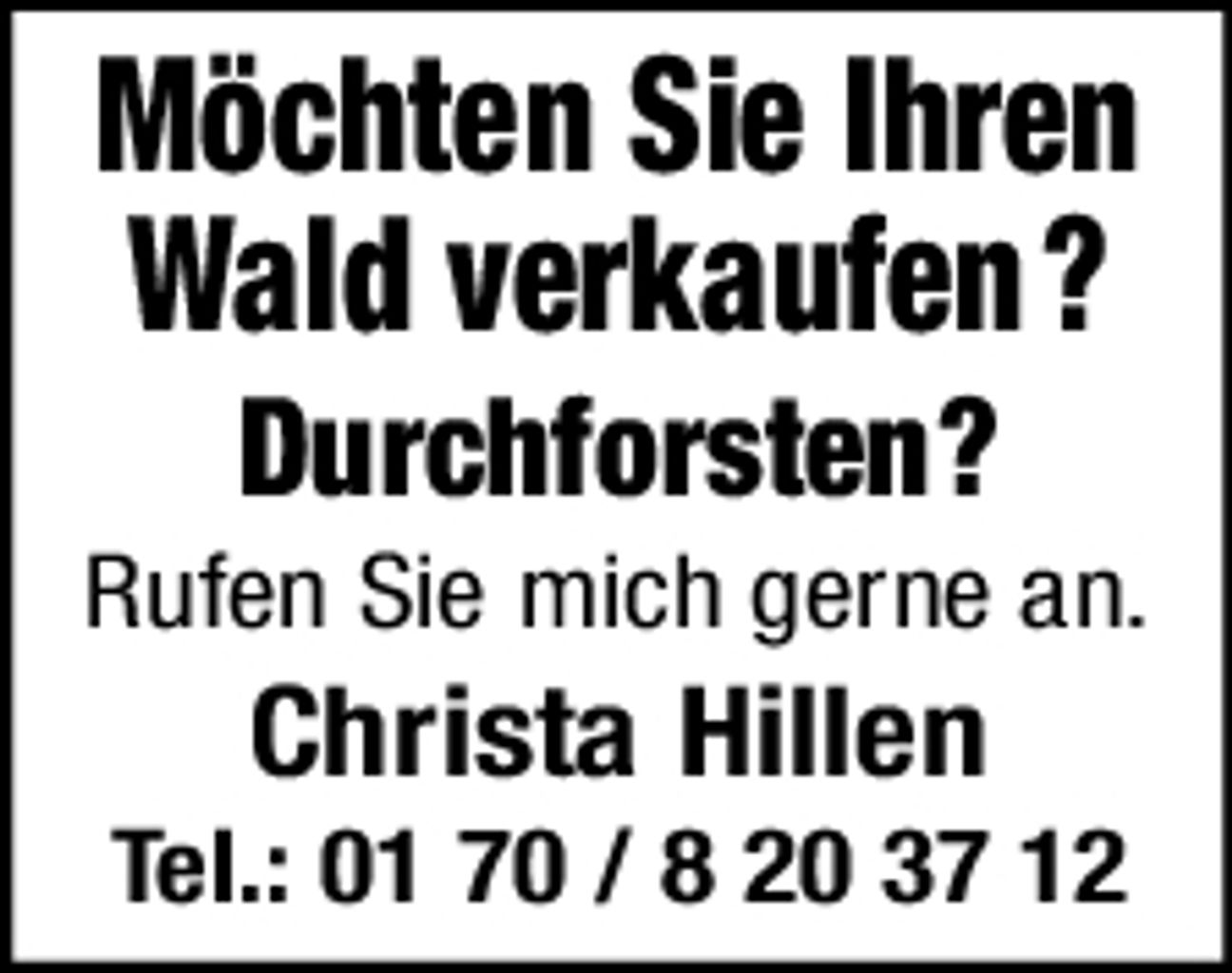 Wald verkaufen