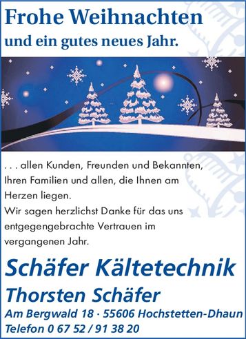 Weihnachtsgrußanzeige