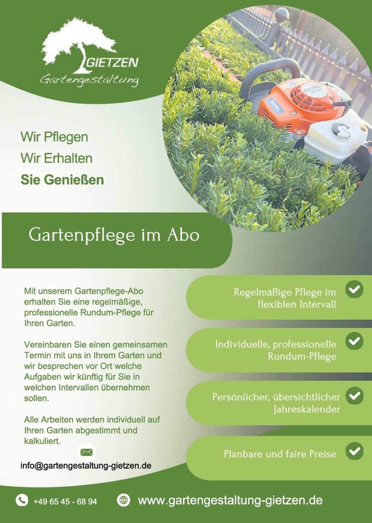 Gartenpflege