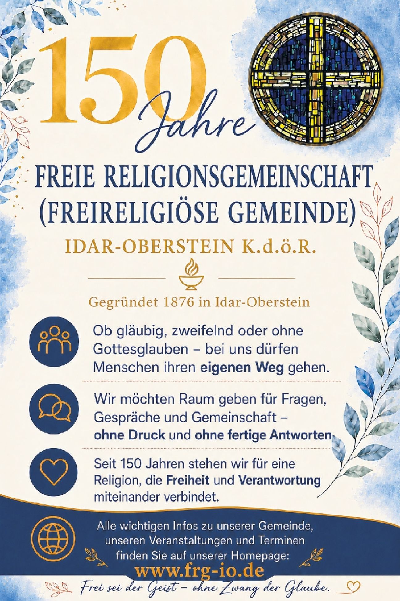 150 Jahre: Gegründet 1876