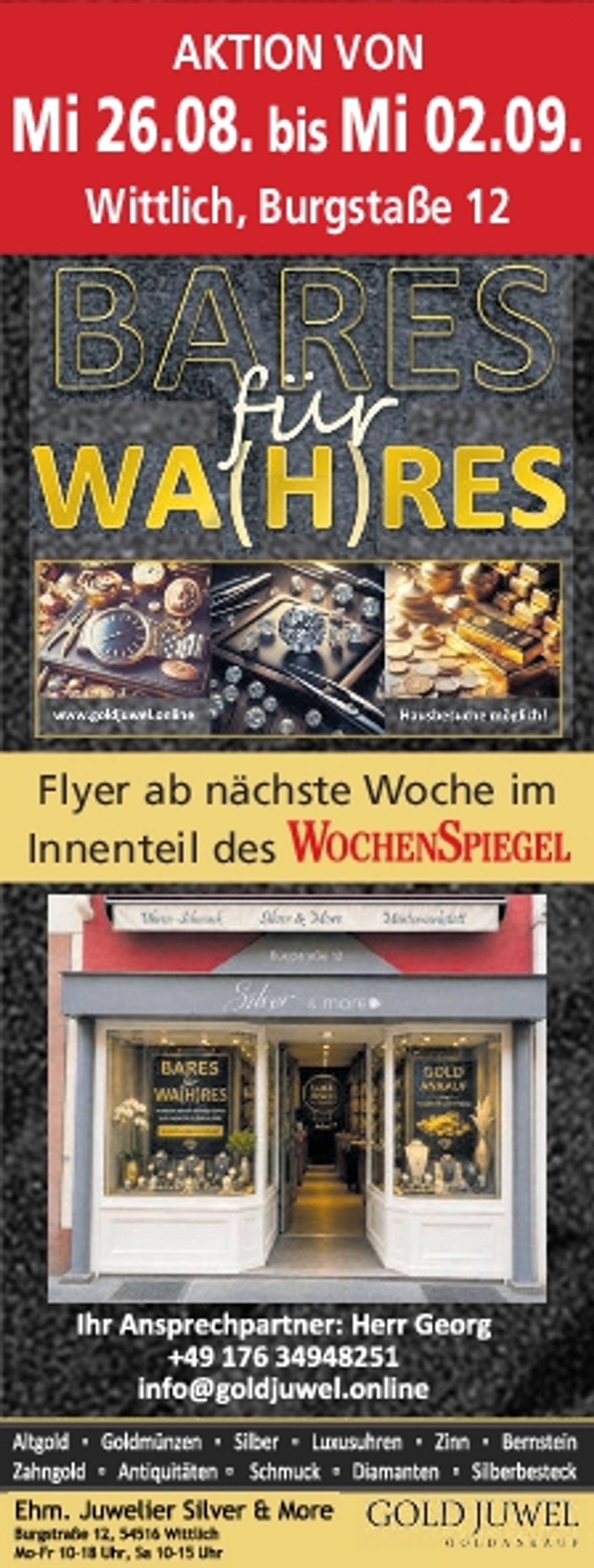 HInweis Flyer Aktionswoch 26.08.- 02.09.
