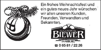 NH Weihnachtsgrüße Saarburg 