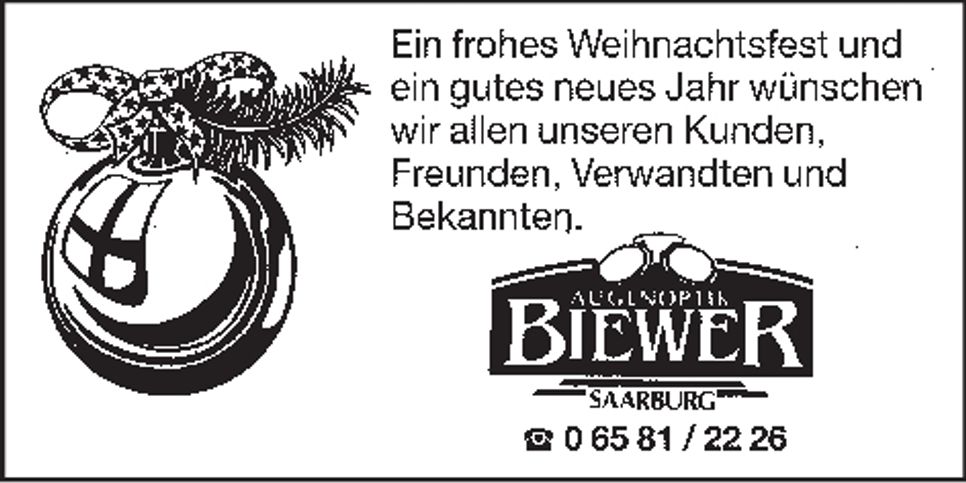 NH Weihnachtsgrüße Saarburg 