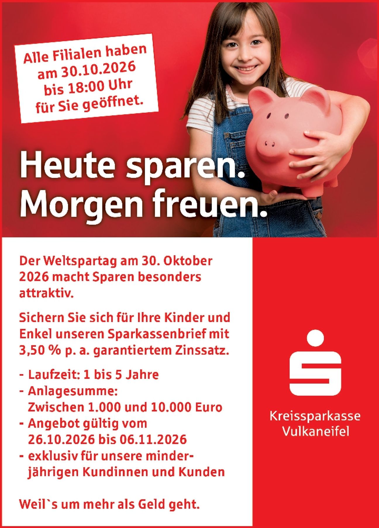 Weltspartag 2026