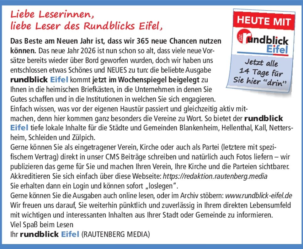 Titelanzeige rundblick Eifel