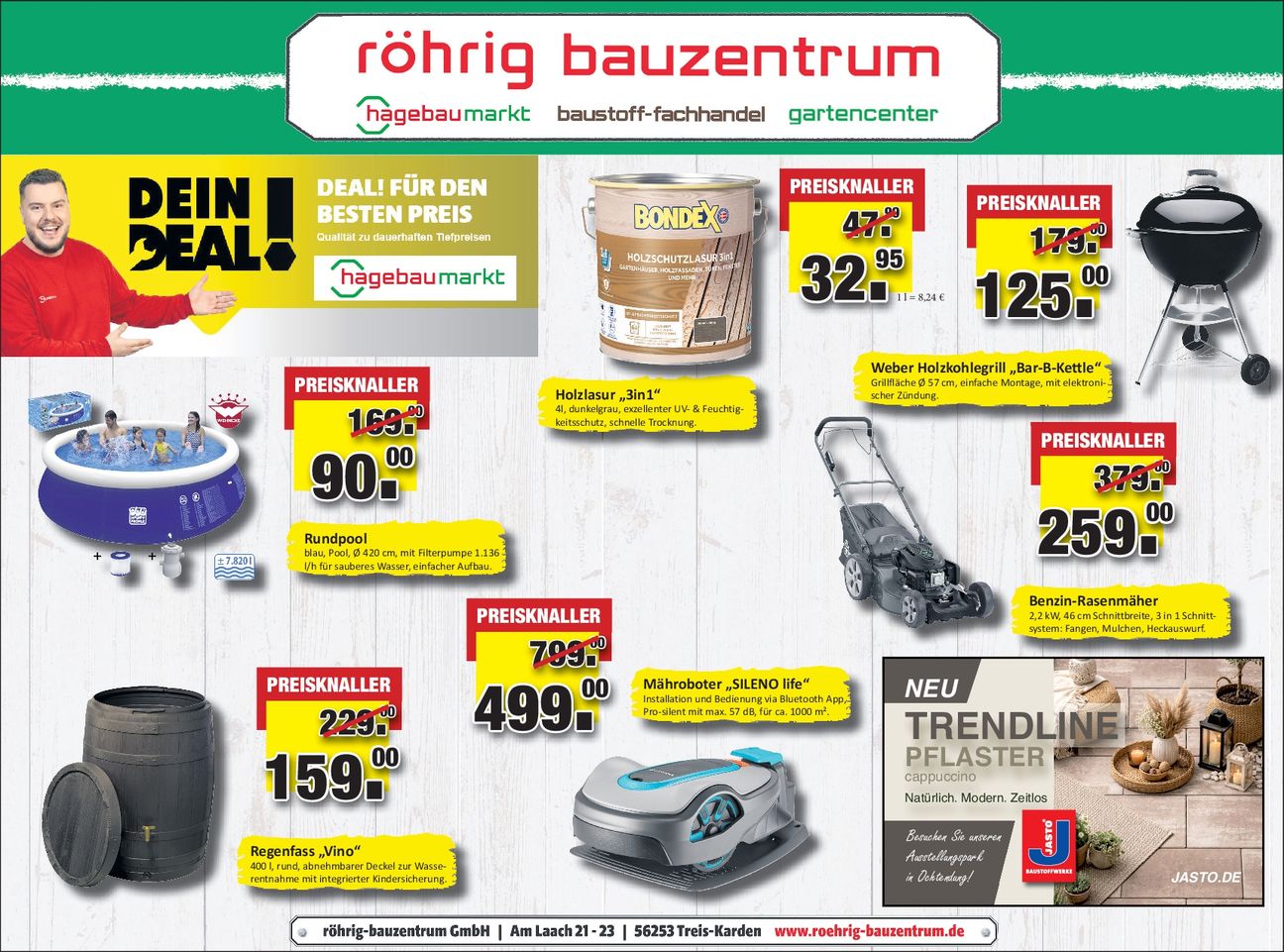 Parkplatz Sale - Gartenmöbel