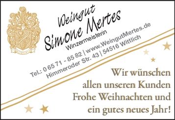 HK  Weihnachtsgrüße Wittlich