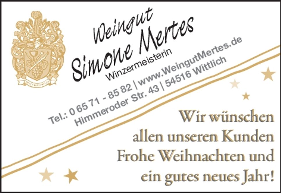 HK  Weihnachtsgrüße Wittlich