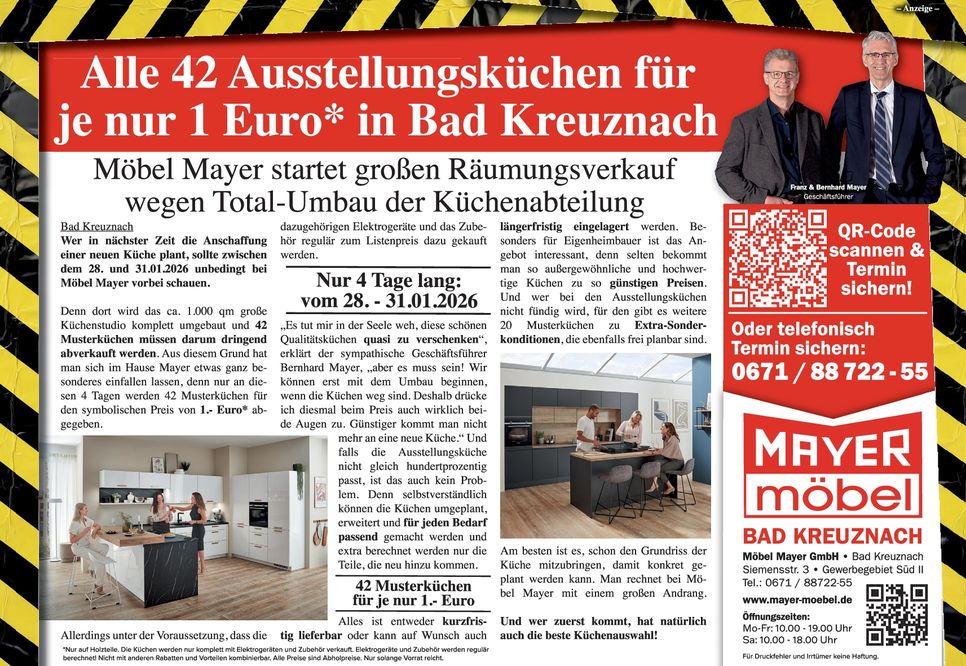 Alle 42 Ausstellungsküchen für