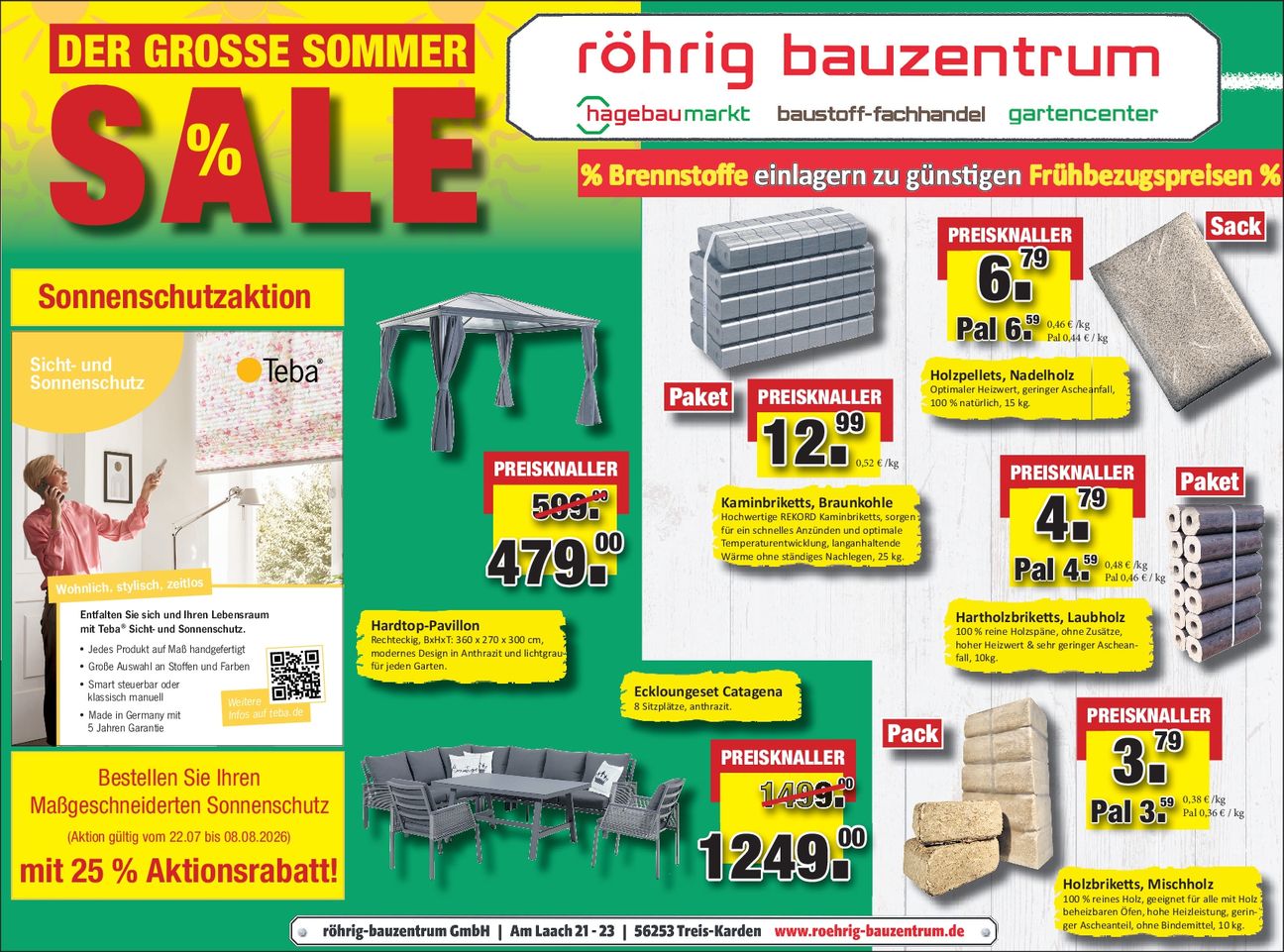 Sommersale - Brennstoffe