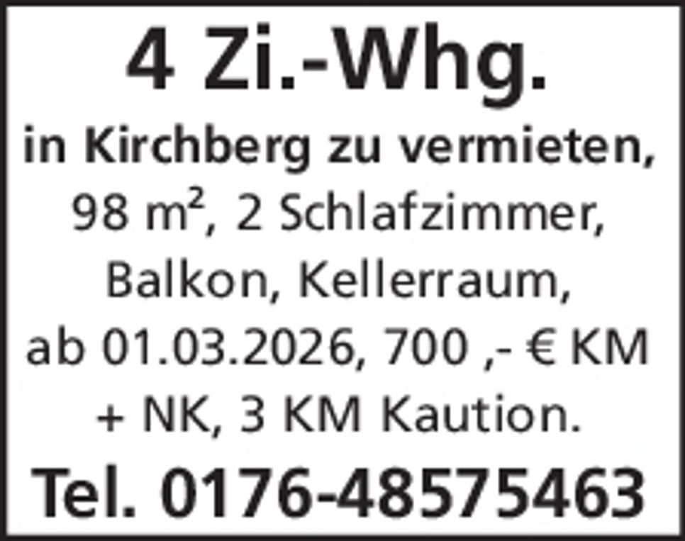 Wohnung in Kirchberg