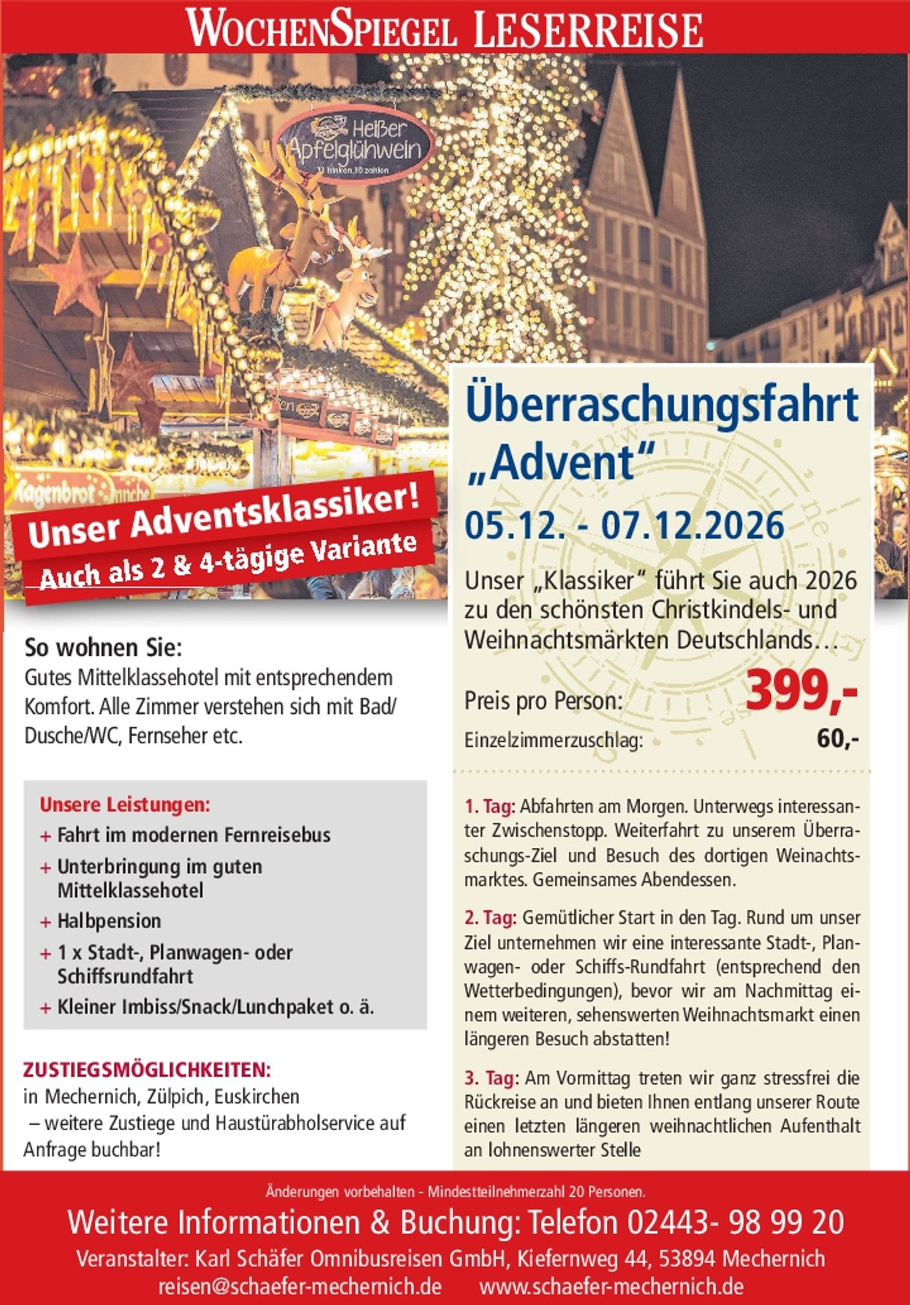 Überraschungsfahrt Advent