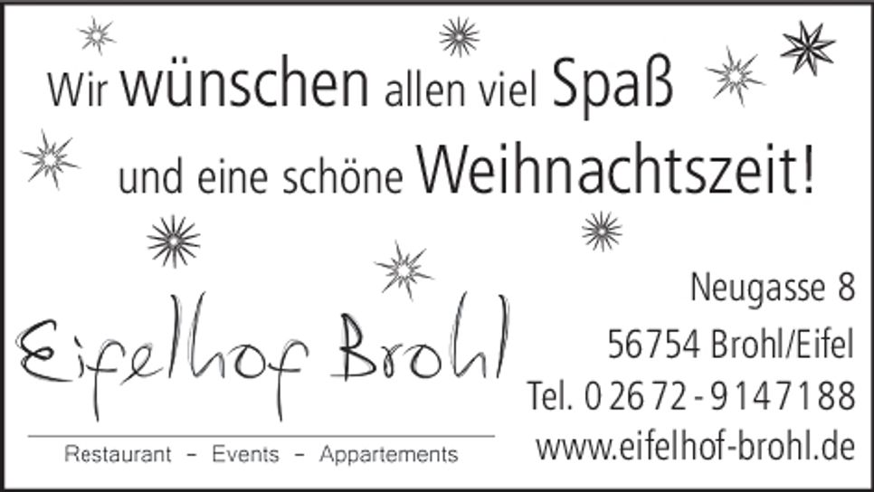 Weihnachtskonzert Brohl