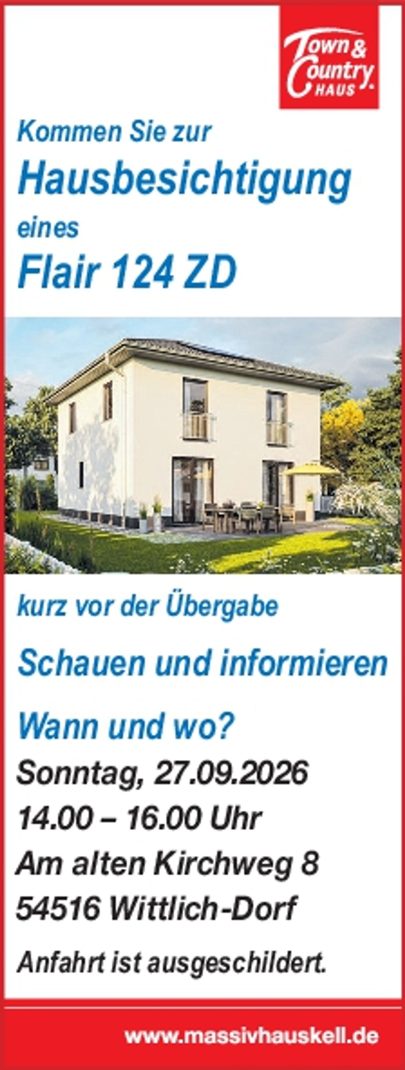 Hausbesichtigung Flair 124 ZD