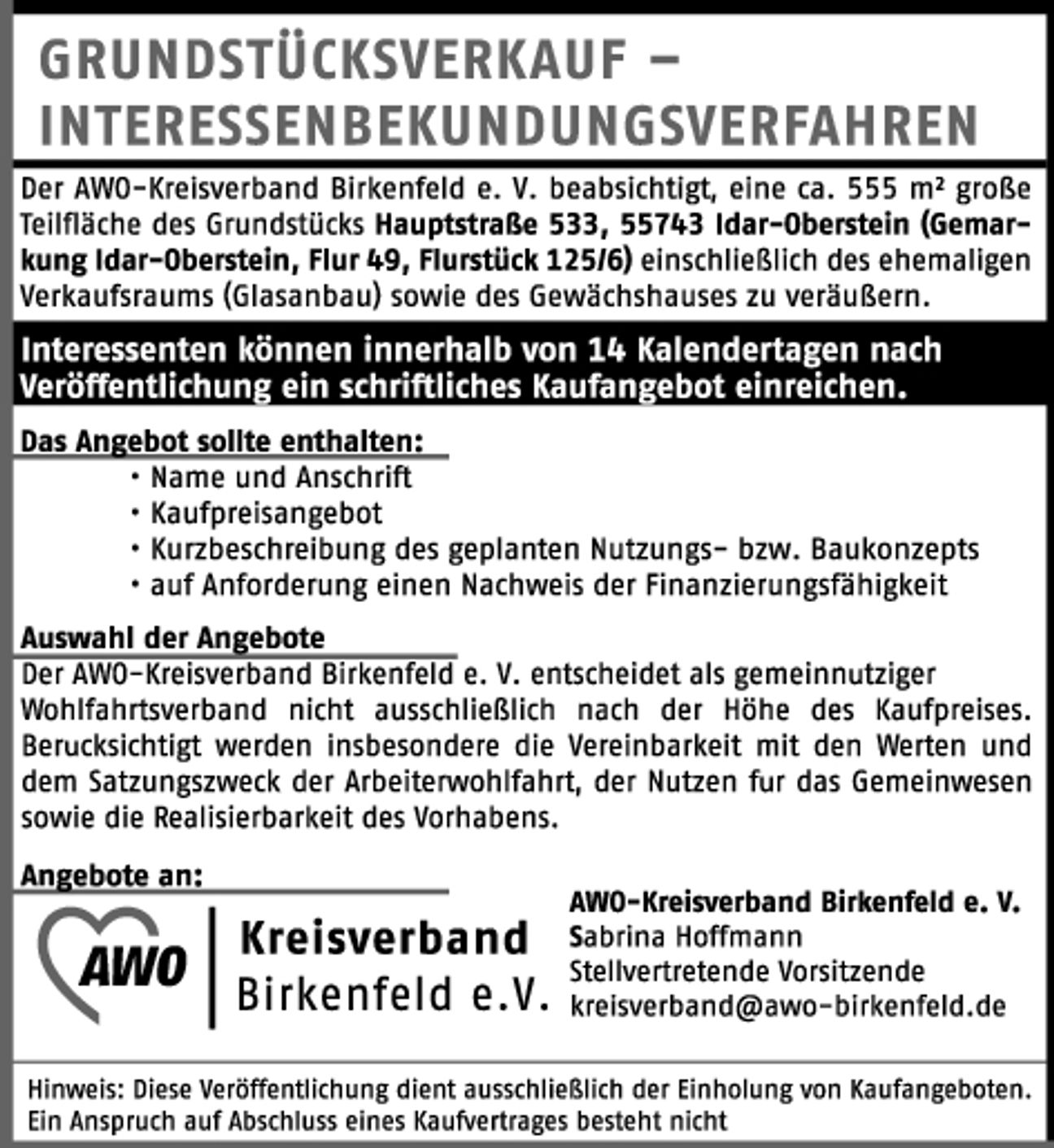 Grundstücksverkauf