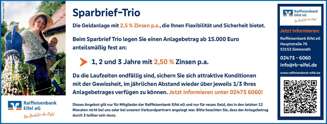 Sparbrief Trio