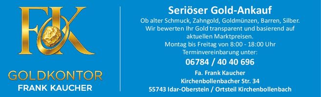 Seriöser Goldankauf