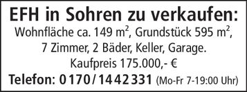 EFH in Sohren zu verkaufen