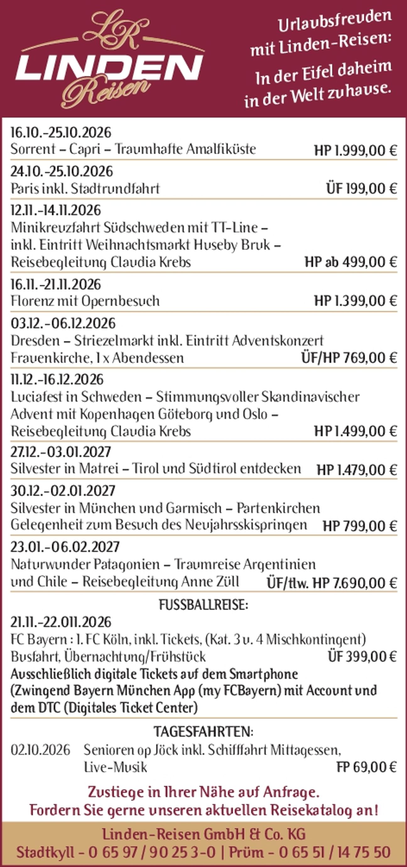 Reiseangebote - KW 37