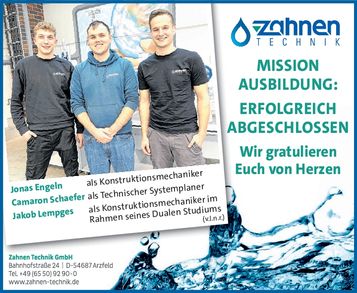 Bestandene Abschlussprüfung