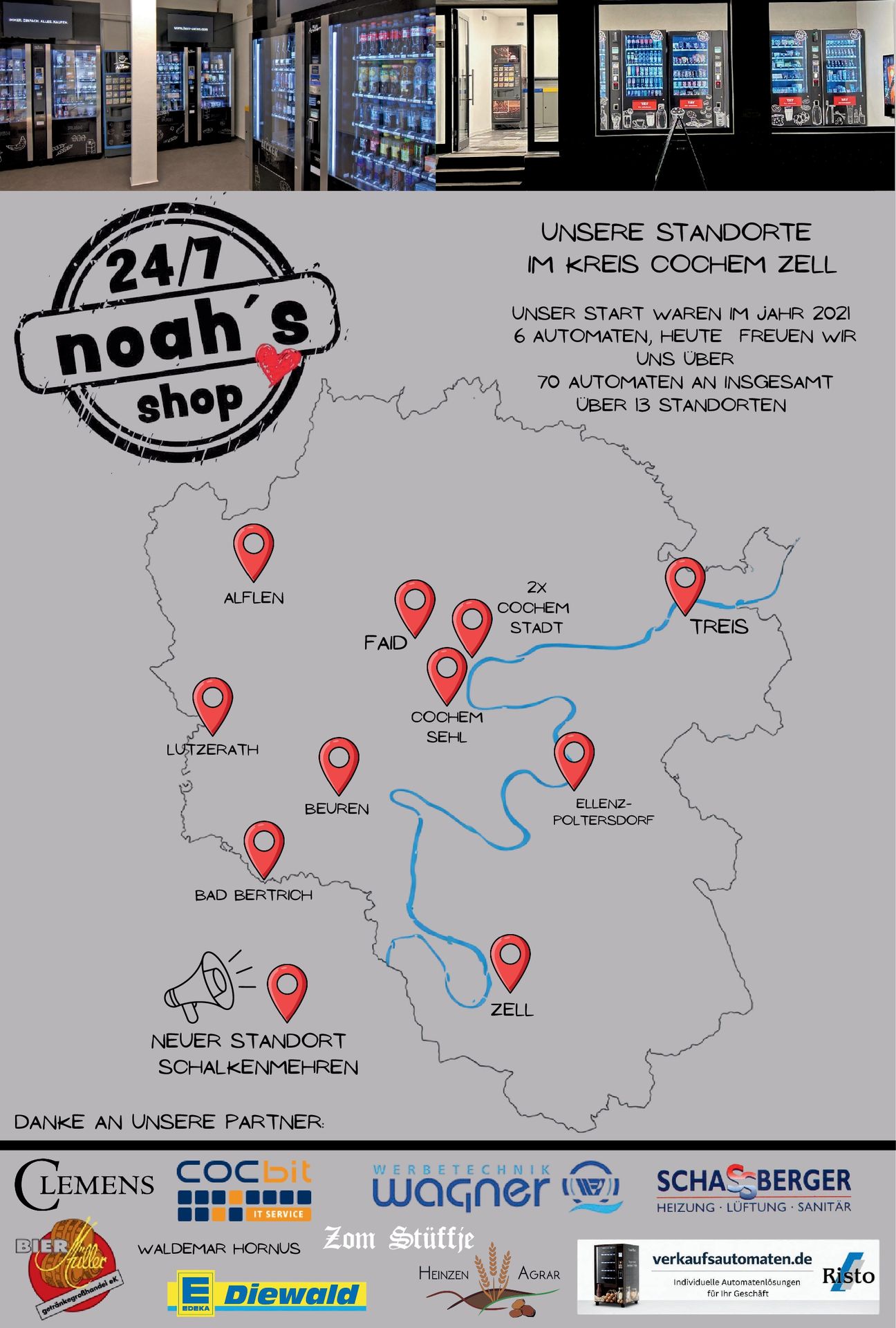 Noahs Automaten Standorte