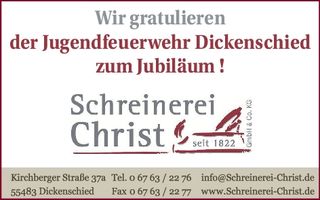 45 Jahre Jugendfeuerwehr Dickenschied