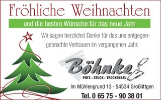 HK Weihnachtsgrüße / Wittlicher-Land