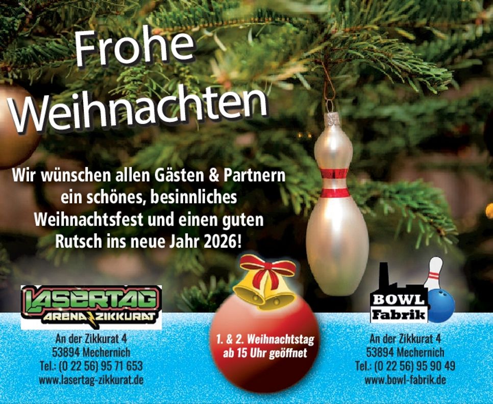 Weihnachtsanzeige
