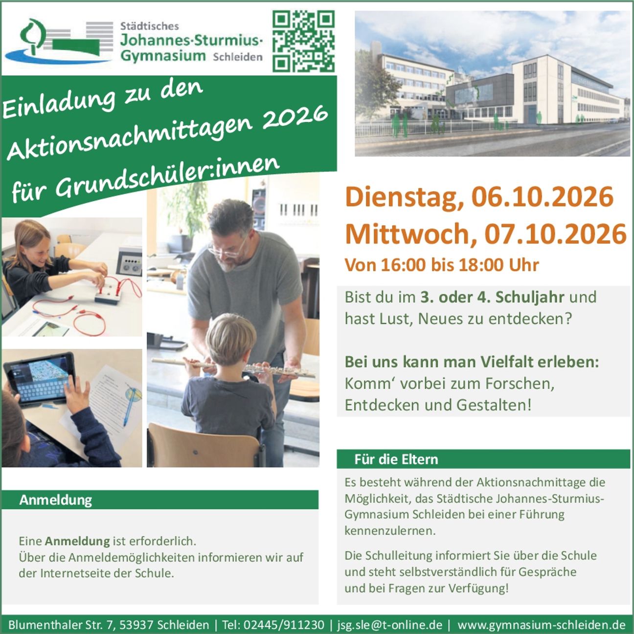 Aktionsnachmittagen 2026