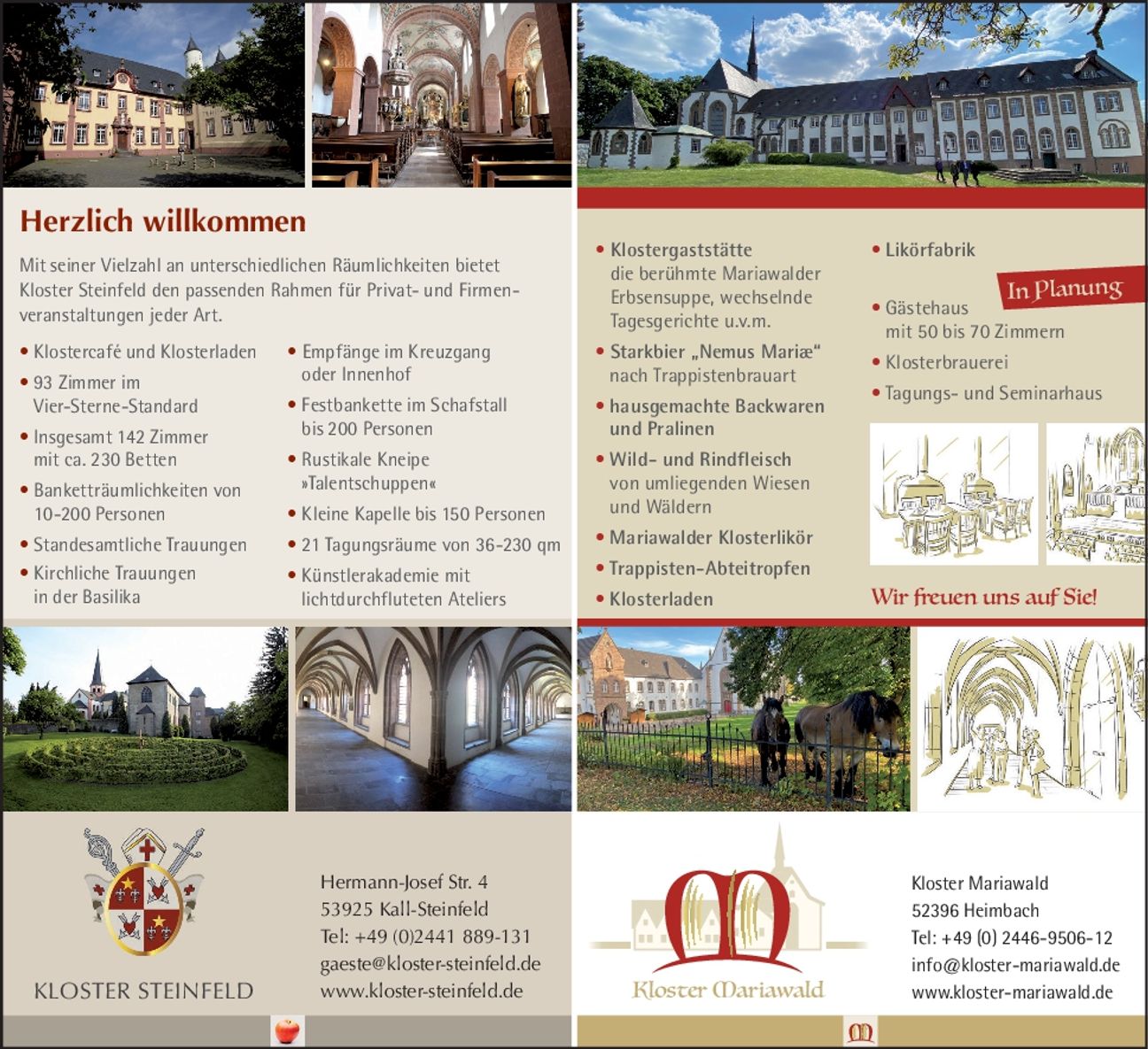 Kloster Steinfeld und Kloster Mariawald