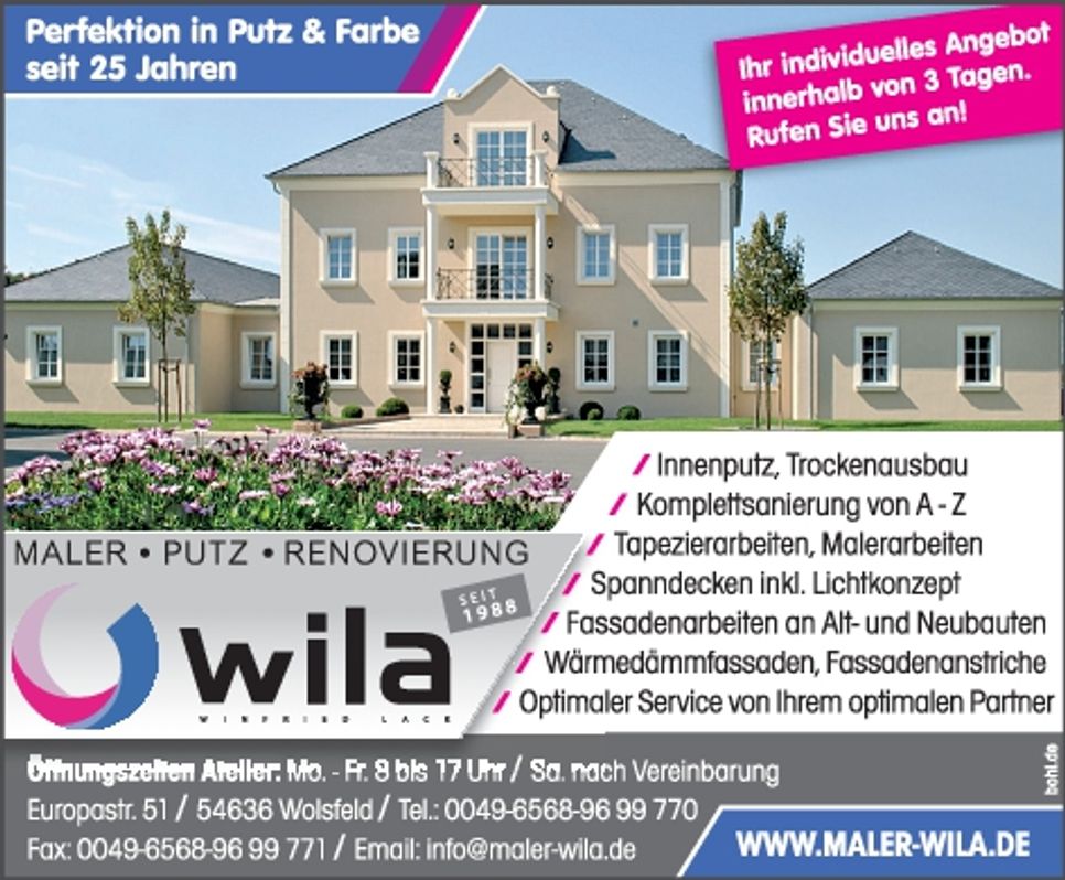 Perfektion in Putz & Farbe