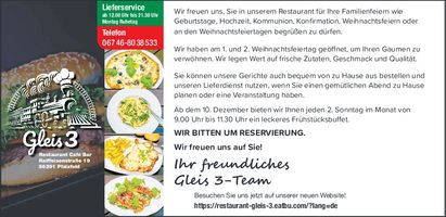Weihnachts- Silvester- Familienfeiern 