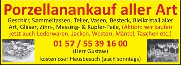 Porzellanankauf aller Art
