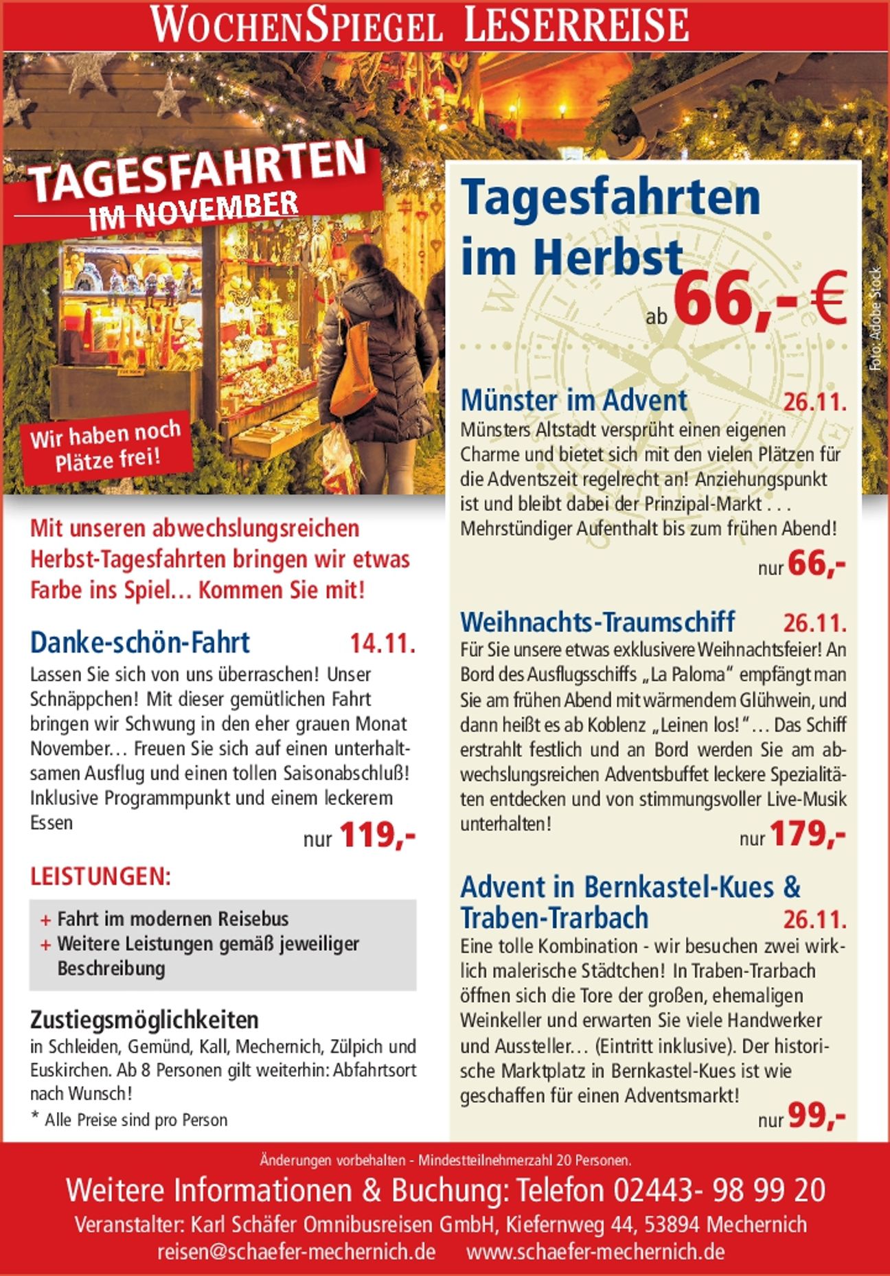 Tagesfahrten Herbst