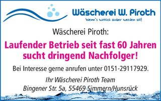Geschäfts Nachfolge gesucht