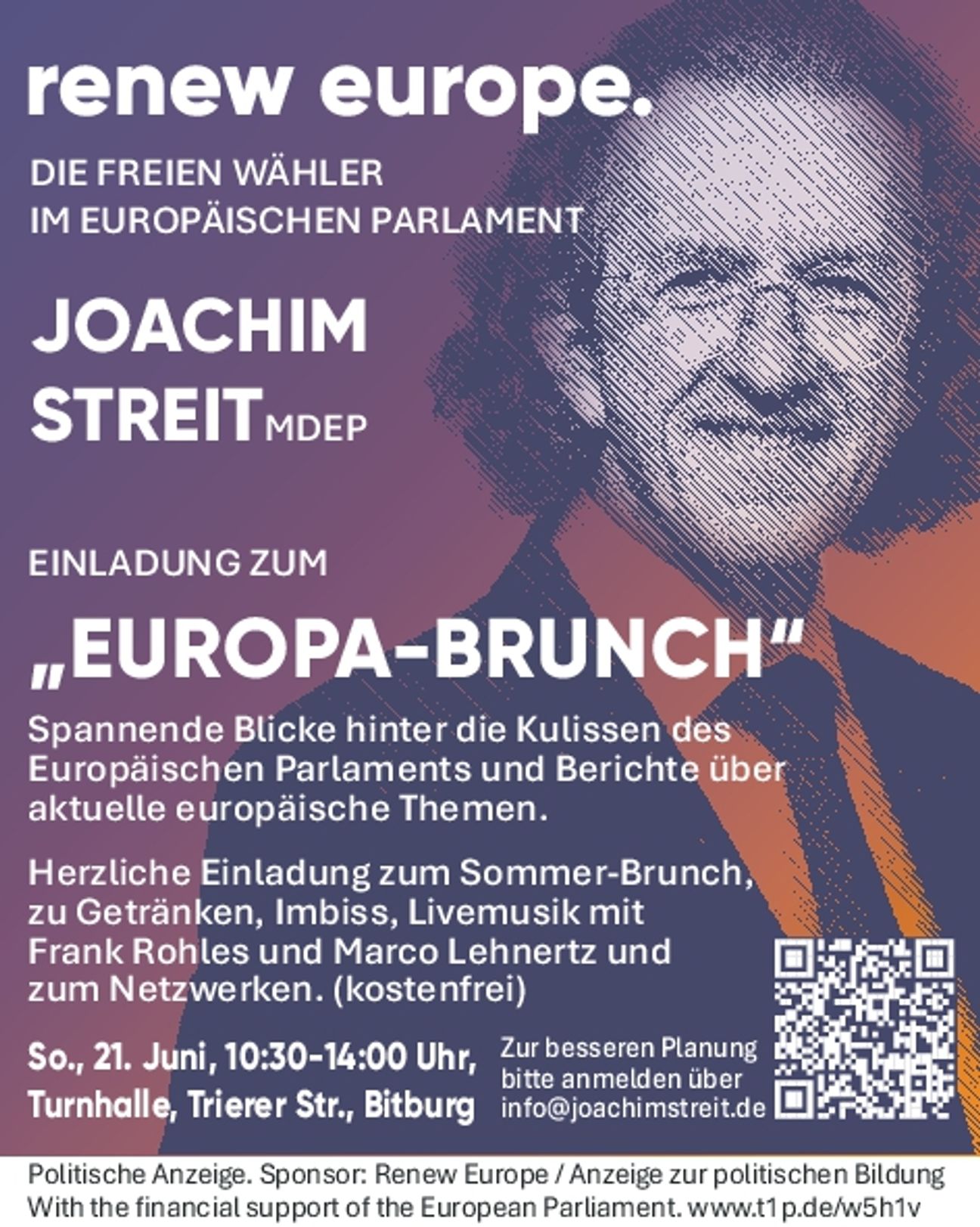 renew europe / Joachim Streit 