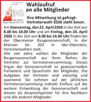 Wahlaufruf an alle Mitglieder