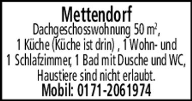 Wohnung Mettendorf