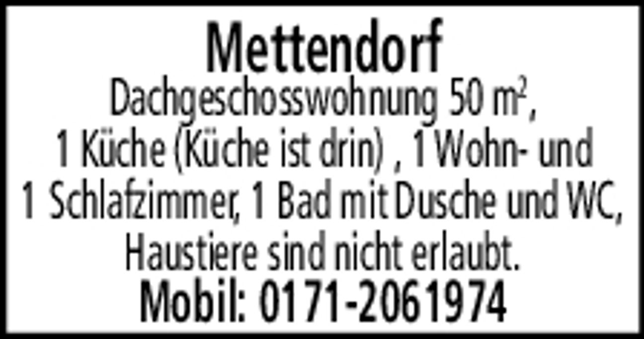 Wohnung Mettendorf 