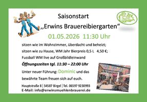 Saisonstart Biergarten