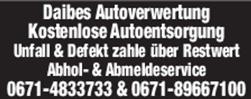 Kostenlos Auto verschrotten