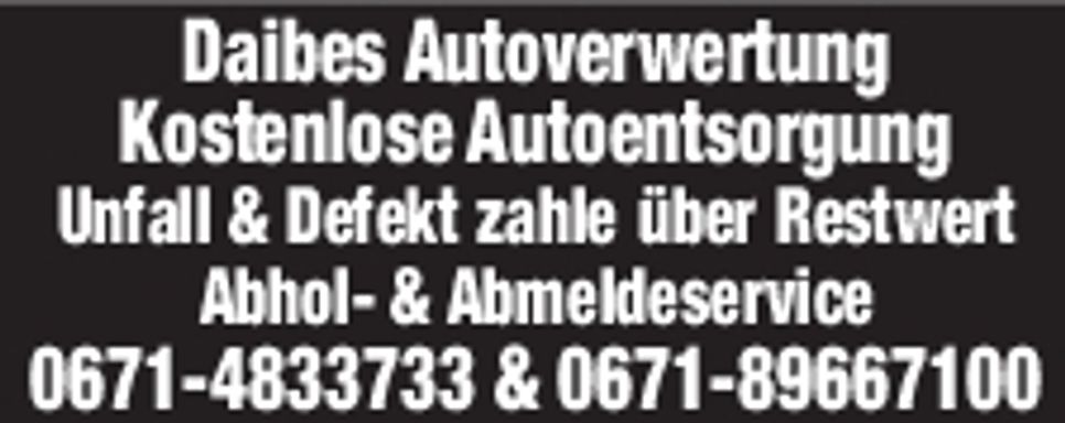 Kostenlos Auto verschrotten